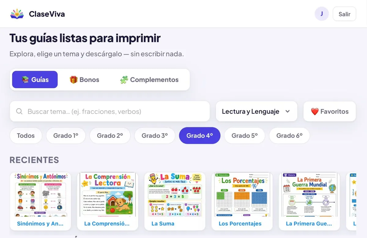 A plataforma: atividades prontas para imprimir, por matéria e ano